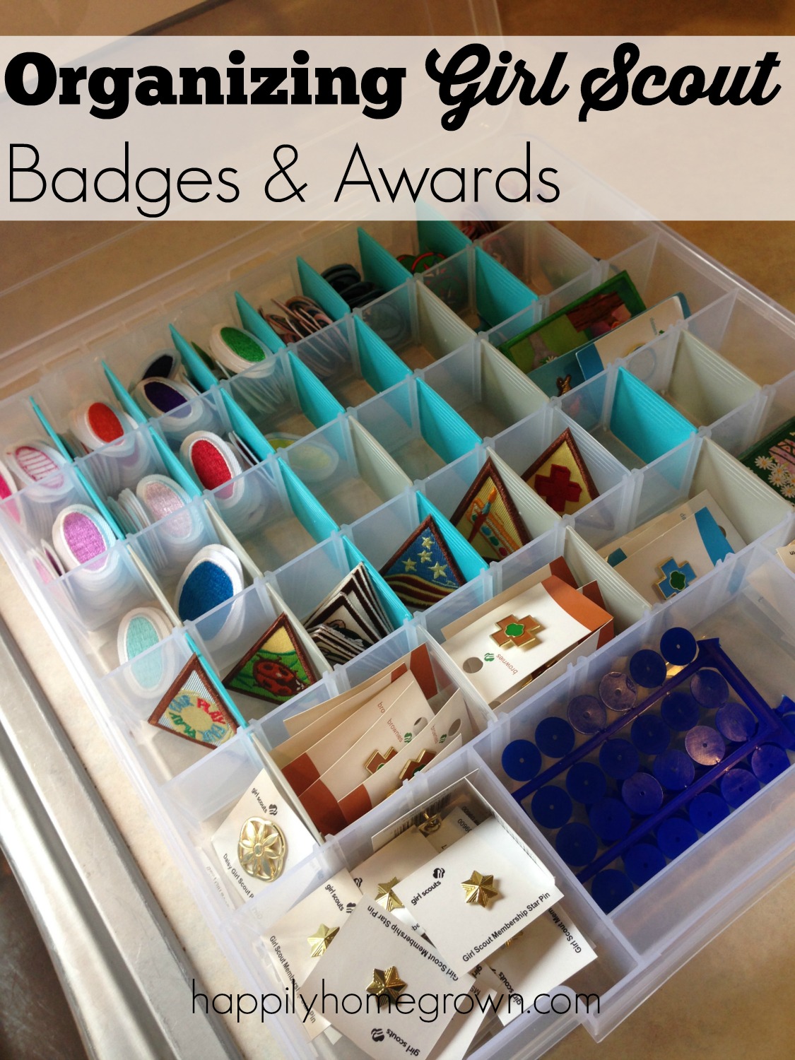 Organizing Girl Scout Badges & Awards