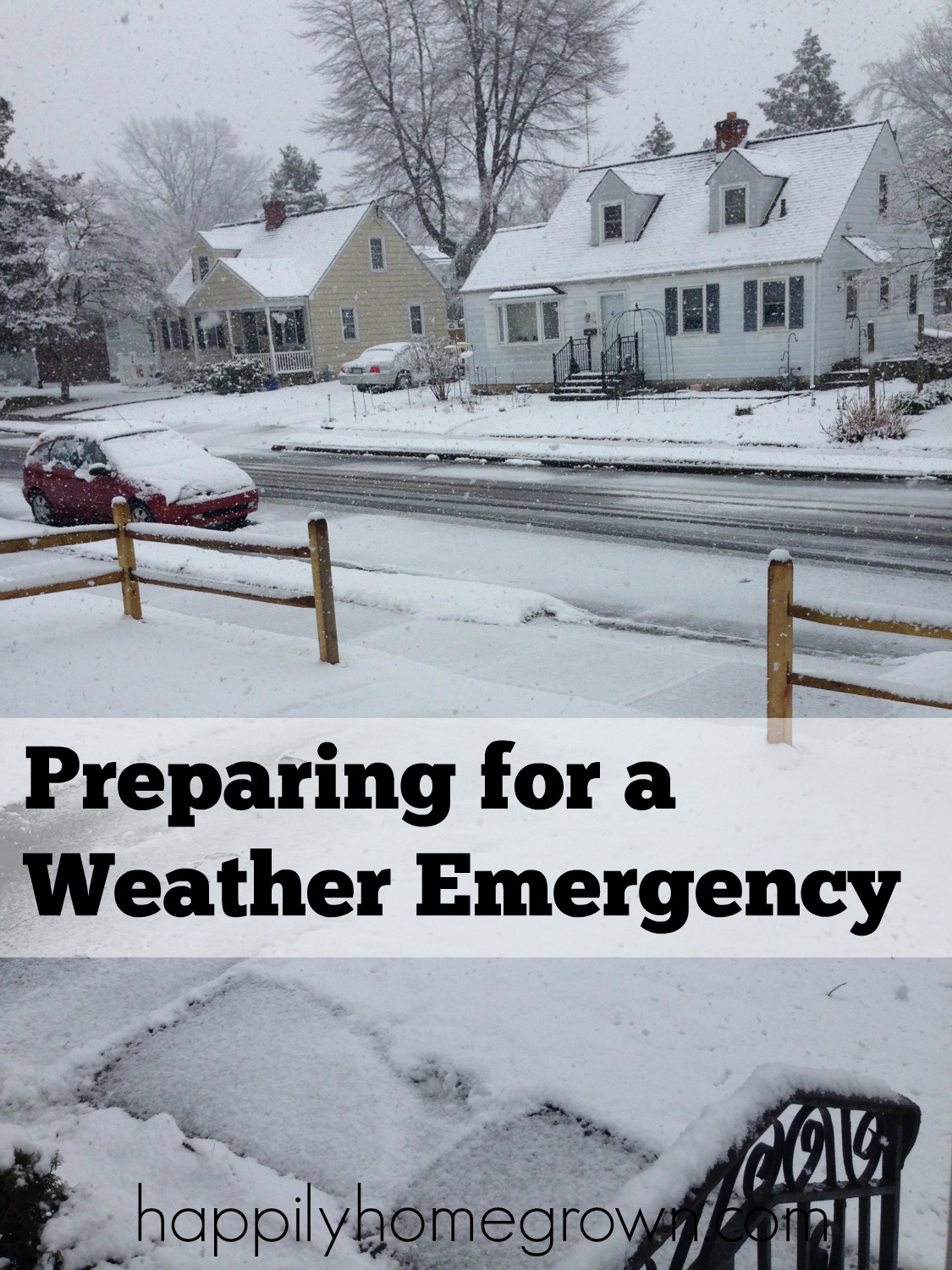 preparing for a weather emergency