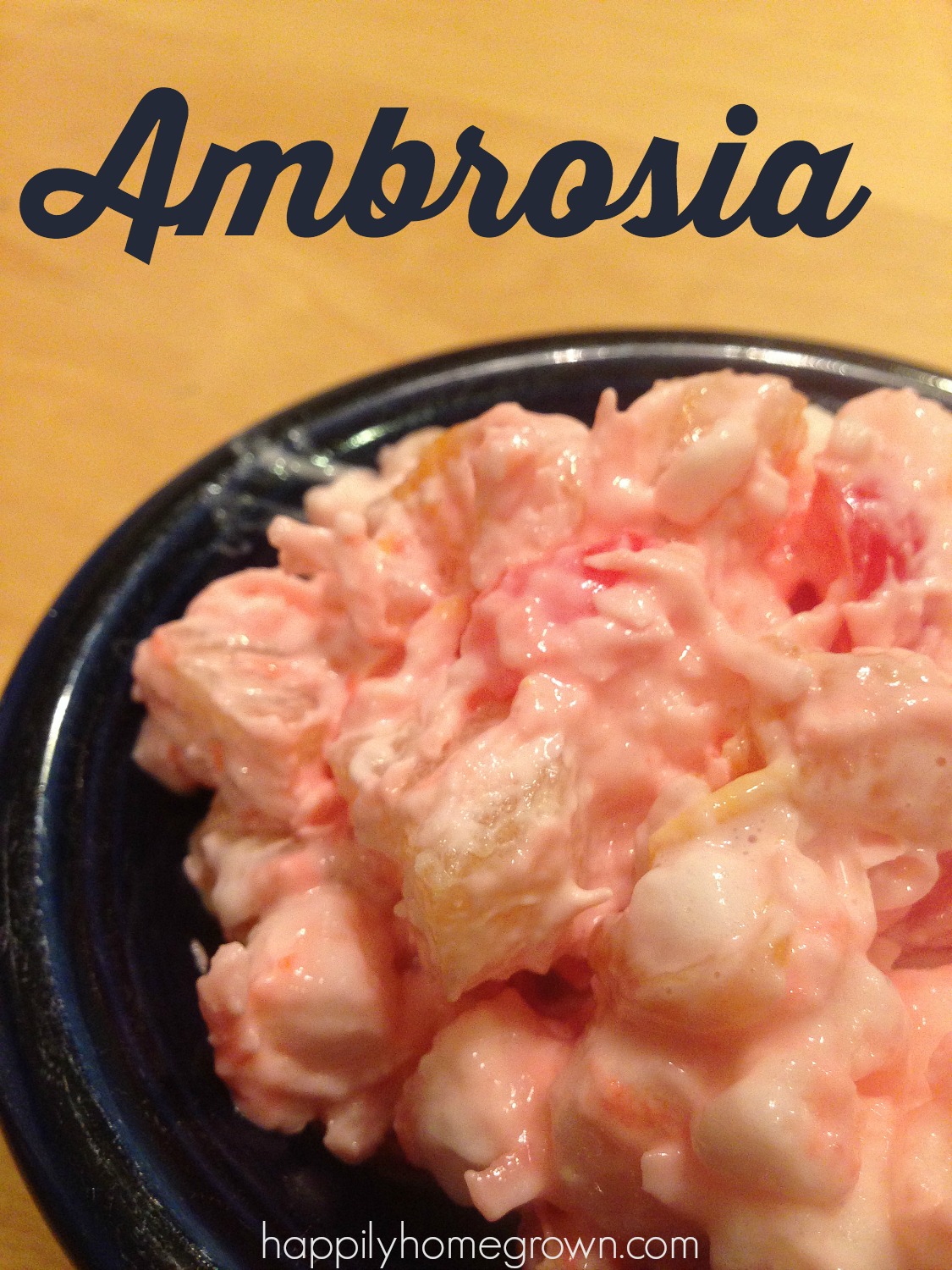 Ambrosia is said to be the food of the Gods in mythology. We just think its the perfect addition to our Easter menu, and every BBQ through out the summer.