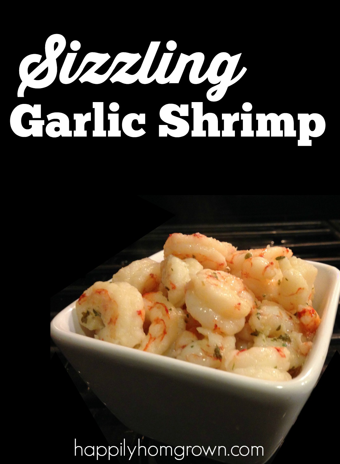 sizzling garlic shrimp - perfect for a tapas night or quick and easy, yet elegant dinner for 2.
