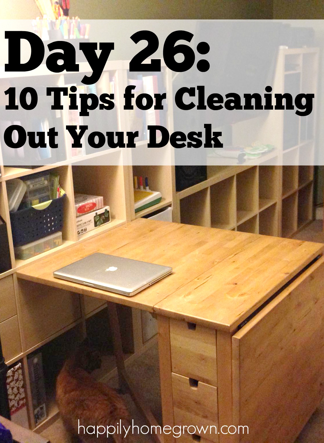 Cleaning up your desk should not be overwhelming. Here are 10 tips to help you to declutter your desk and get more organized.