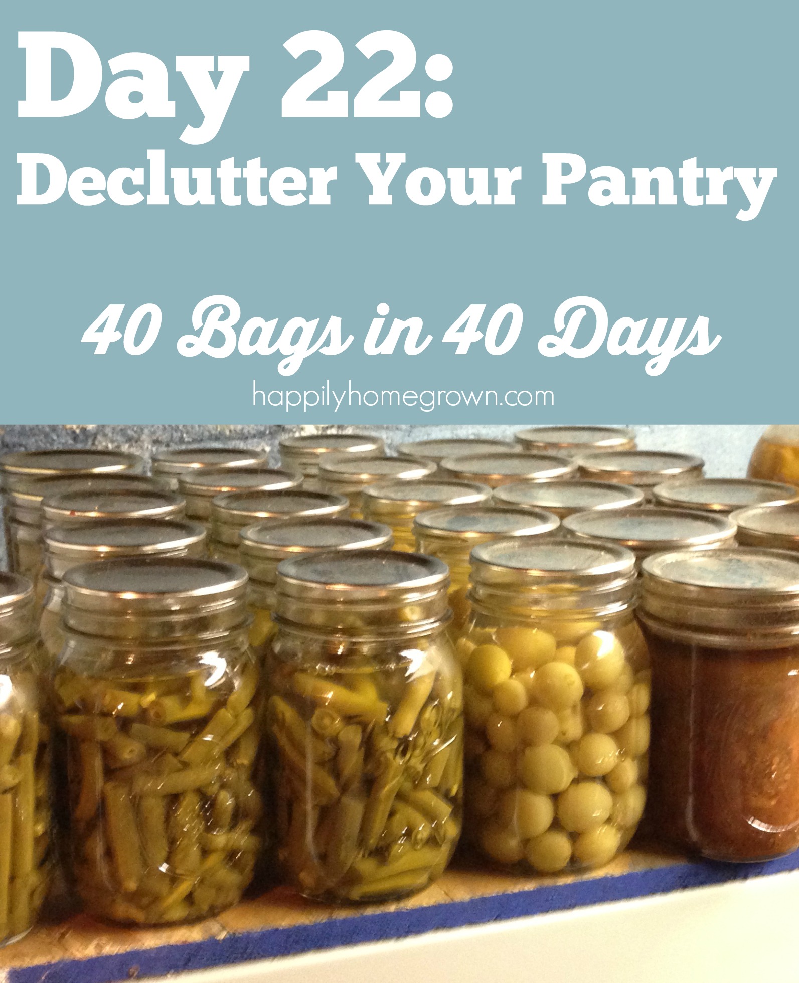 day 22 declutter your pantry