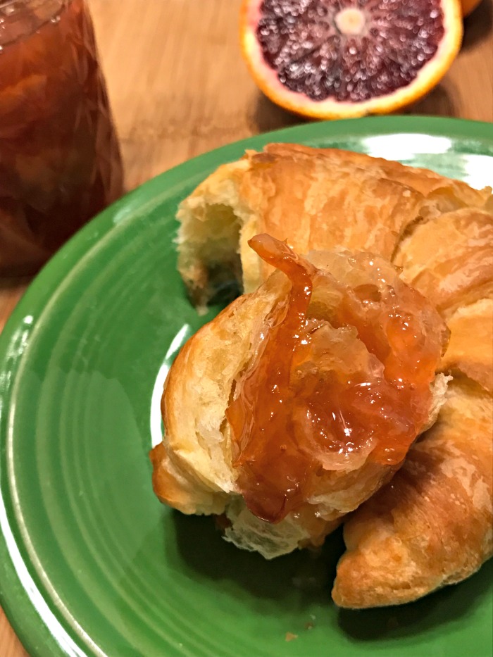 Have you ever tried a recipe just because it pushes you out of your culinary comfort zone? I plan on doing a lot of that this year, starting with marmalade. Blood Orange Marmalade is a delicious sweet tart fruit spread, that you are sure to enjoy on its own or in savory recipes.