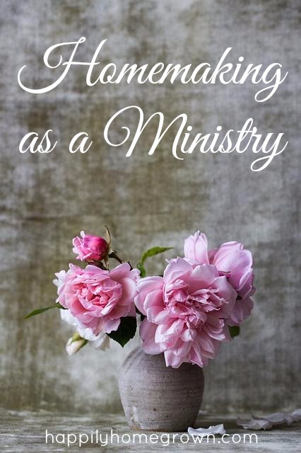 Over the years I have realized that being a homemaker is a calling. Homemaking is just as important as any other type of ministry because as the wife and mother – the way our family feels at home speaks volumes about how we minister to their needs.