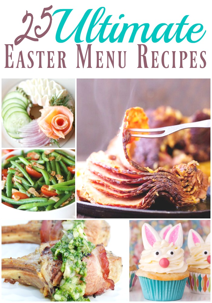 Hosting Easter? Attending a get together and have no idea what to make? We're here to make your life easier this year. We've teamed up with some other amazing bloggers to bring you the ultimate Easter menu. From the main dish to sides, from desserts to even drinks, we've got you covered with 25 delicious recipes! Look no further than right here.