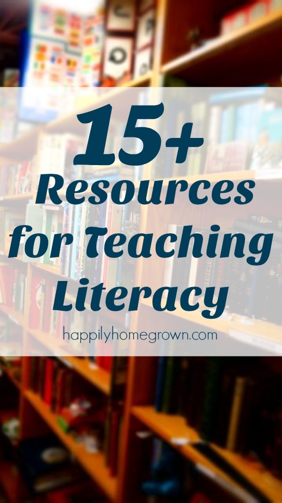 Literacy instruction isn't exclusively for classroom teachers & homeschoolers. Here are 15+ resources for teaching literacy that any family can utilize.
