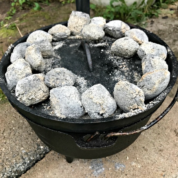 Dutch Oven Chocolate Lava Cake is sure to impress! The oohs and ahhhs when we took the lid off the Dutch Oven.  The wide-eyed expression as I scooped out the cake into 9 bowls and topped each with some vanilla ice cream.  And the happy, yummy sounds as they ate every last bite!