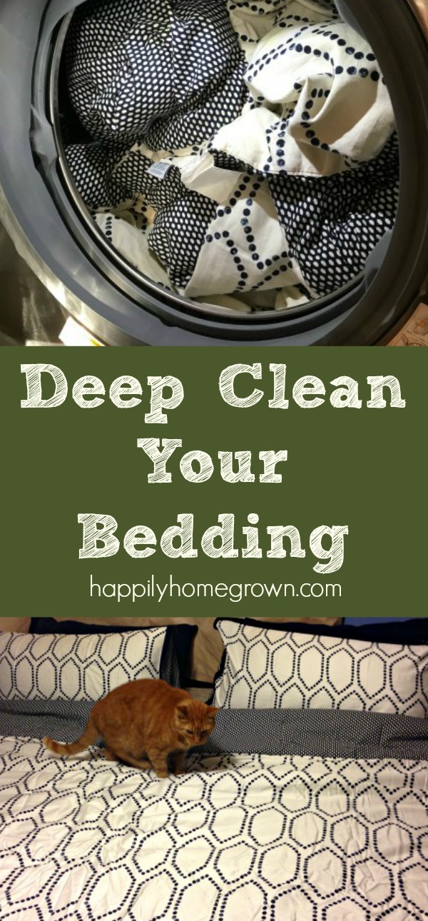 Deep cleaning your bed linens is simple and should be done several times a year to reduce the build-up of skin cells, body oils, germs, and dust mites. A single laundry day is all you need to clean your mattress, pillows, and all of your bedding so you can have a great night's sleep!