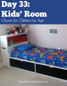 No matter their age, your children can and should be doing chores around the house, starting with taking care of their own bedrooms.