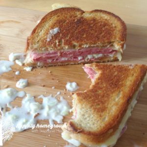 Corned Beef & Cabbage for 1. A delicious corned beef & swiss sandwich grilled to perfection, and tastier than what you would get at the local diner or deli.