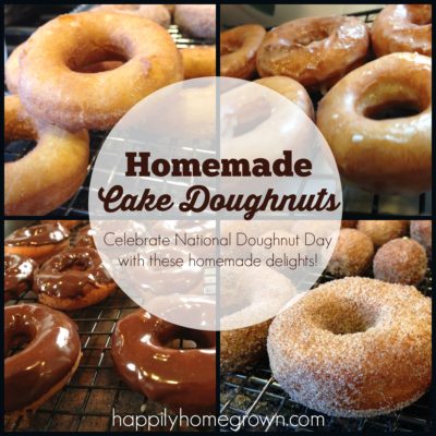 Homemade Cake Doughnuts - Happily Homegrown