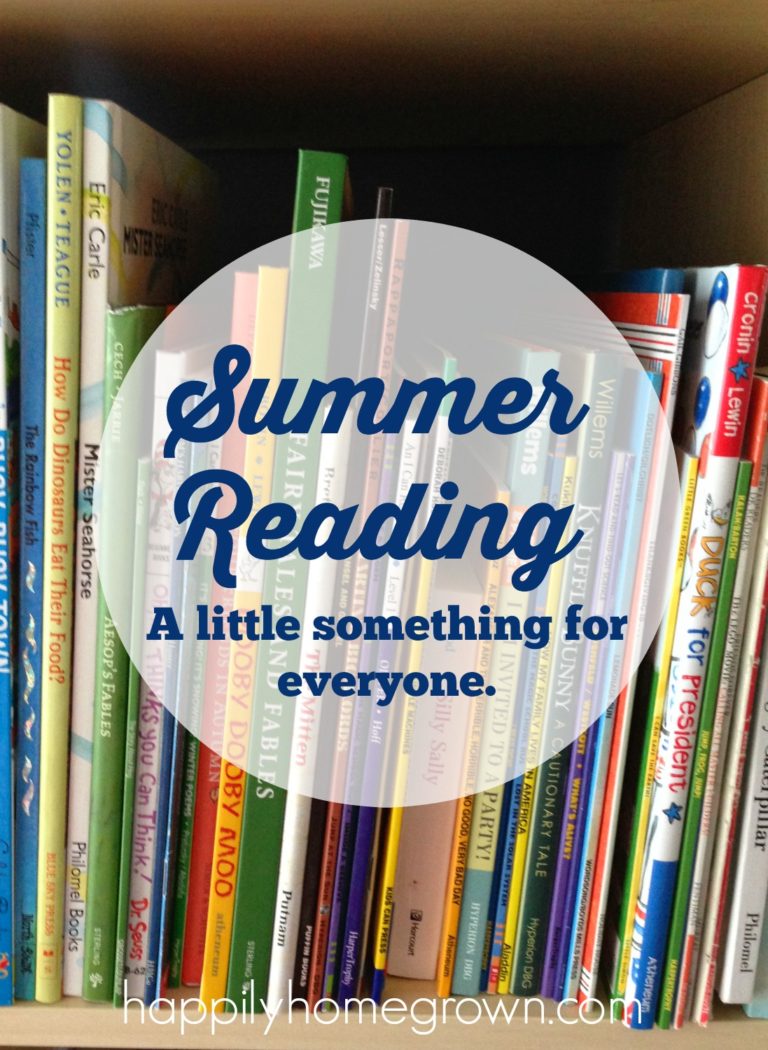 Summer Reading - Something for Everyone - Happily Homegrown