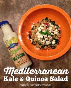 Don't eat food you can't pronounce, except for quinoa. Eat quinoa - especially in this delicious Mediterranean Kale & Quinoa Salad. #seethelite #ad