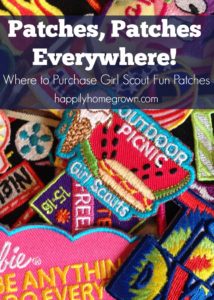 Besides GSUSA, there are many resources for getting fun patches for your Girl Scout troop. Here are three of my favorites.