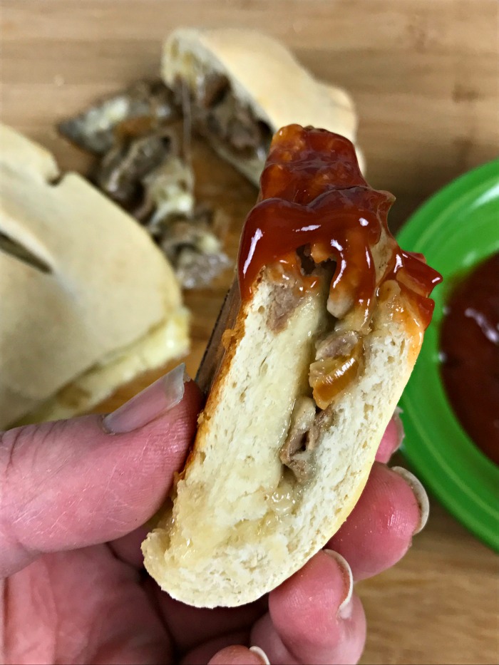 A new twist on a Philly classic - Philly Cheesesteak Stromboli, made with Borden Cheese®, is sure to be a hit at your next get together.