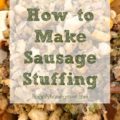 It's not Thanksgiving without our family's classic sausage stuffing. This spin on a traditional bread stuffing is easy to prepare, and tastes amazing stuffed in the turkey or baked in a casserole dish.