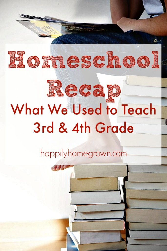 Due to the stress that cyber school had caused, we took a more informal approach to the remainder of the academic year. Here's our homeschool recap with what we used to teach 3rd & 4th grade.