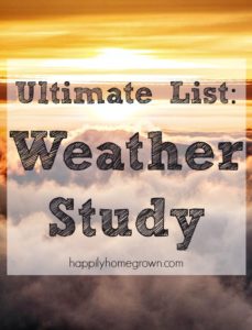 Ultimate List: Weather Study