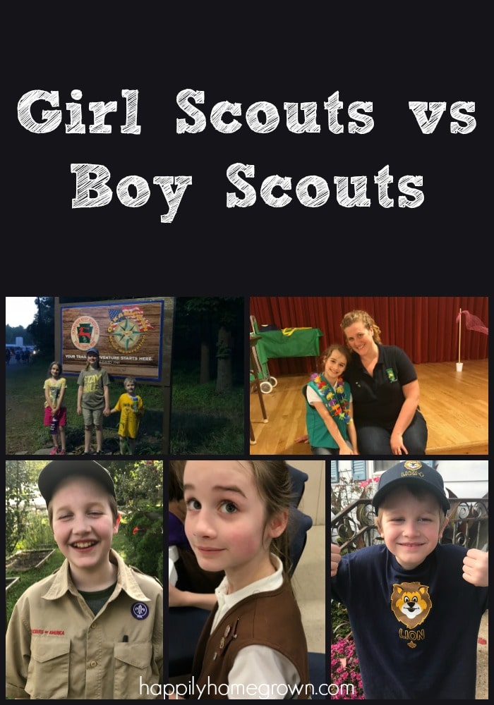 Girl Scouts vs Boy Scouts - Happily Homegrown